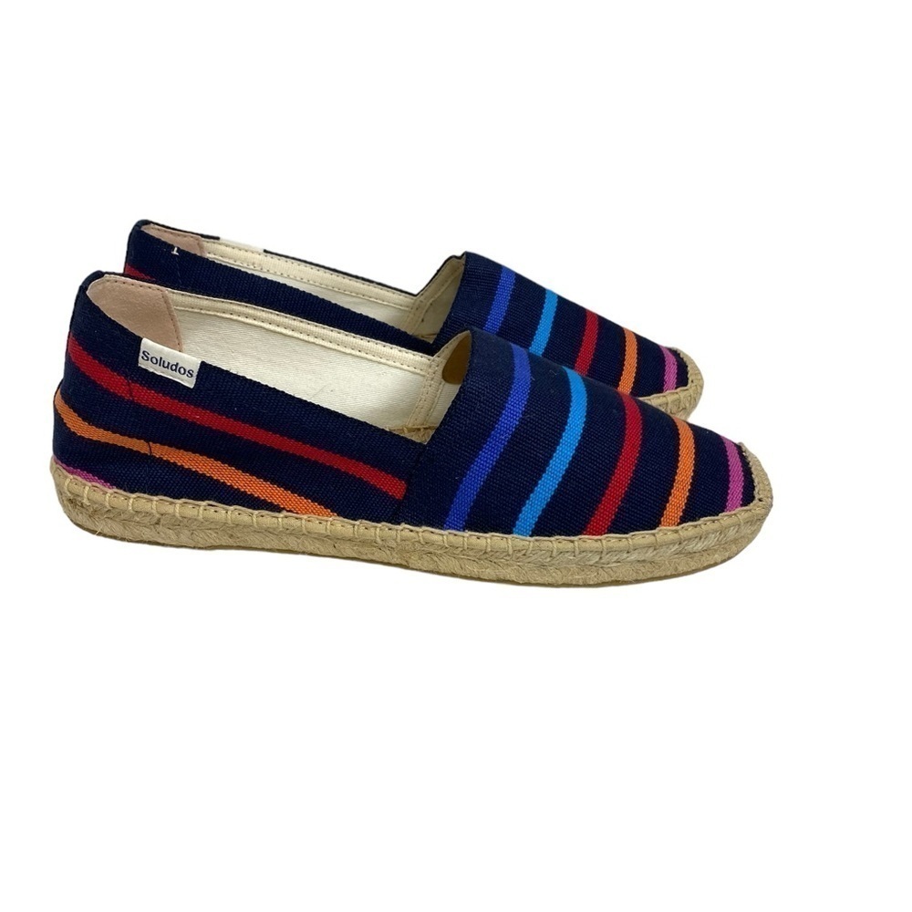 Soludos Dali Espadrilles in Rainbow Stripe 8